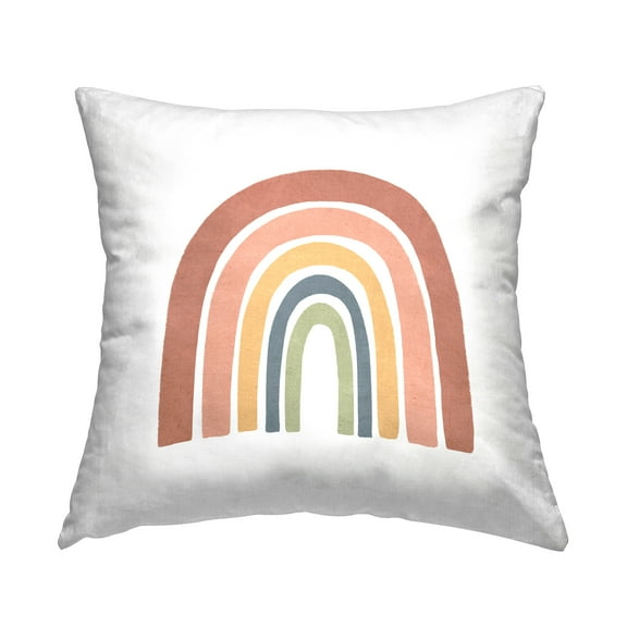 Stupell Industries Boho Hued Rainbow Decorative Printed Throw Pillow Design by Lisa Nohren
