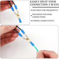 thumbnail image 4 of Piggyback Spade Connectors Quick Disconnect Electrical 3 Way Adapter, 4 of 5