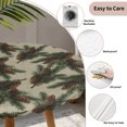 thumbnail image 3 of Christmas Round Tablecloth for 45-54 Inch Tables, Fitted Table Cover with Elastic Edge, Xmas Pine Cones Botanical Rustic Waterproof Outdoor Table Cloth Protector for Patio Garden Dinner Picnic, 3 of 9