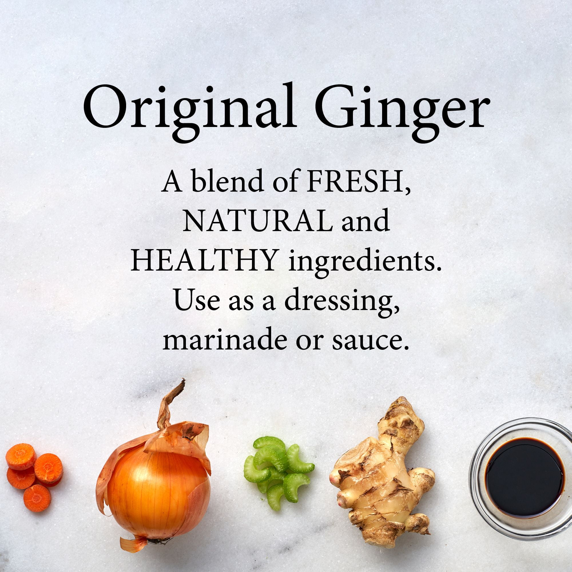 Makoto Ginger Salad Dressing, 9 fl oz Refrigerated Bottle – Fresh-Tasting Dressing and Marinade for Salads, Chicken, and Vegetables