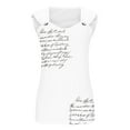 thumbnail image 4 of LYXSSBYX Tank Tops for Women Clearance Women's Printed Round Neck Casual Printed Sleeveless Suspender Top, 4 of 4
