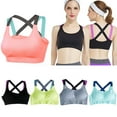 thumbnail image 5 of Necvior Women for Cross X-Back Sports Bra Seamless Removable Padded Workout Vest Underwe, 5 of 16