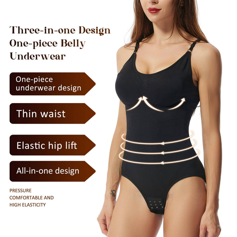 DREAM SLIM Bodysuit Shapewear for Women Tummy Control Panties Seamless  Sleeveless Tops V-Neck Camisole Jumpsuit