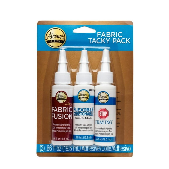 Aleene's Try Me' Size 3-pack Fabric Tacky Pack, Fabric Tacky Pack