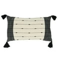 thumbnail image 4 of Saro Lifestyle Tassel Trim Stripe Throw Pillow Cover, 4 of 5