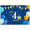1A, variant on Blue Themed 4th Birthday Backdrop Banner with Crown Cake Balloons and Stars Party Decoration Happy Birthday Photography Props Party Supplies Background Decor