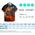 thumbnail image 4 of WHNBCW Novelty Tiger Button Down Shirt Funny Animal Graphic Hawaiian Shirt, 4 of 7