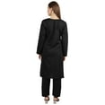 thumbnail image 4 of Moomaya Solid Kurta Pajama Set For Women Ethnic Set Full Sleeve Indian Formal Cotton Clothing, 4 of 7
