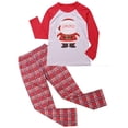 thumbnail image 4 of Conjunto de pijamas navideños familiares para bebés y niños pequeños, ropa de dormir navideña para el hogar para padres e hijos, ropa de dormir estampada de Papá Noel, 4 of 7