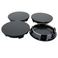 thumbnail image 2 of 4pcs 70mm Car Black / Silver Universal Car Wheel Hub Center Cap Cover Wheel Hub Center Badges Fit For RM Rims Type, 2 of 5