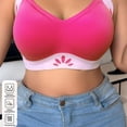 thumbnail image 5 of AHTJRT Smoothing Bra for Women Anti Sagging Wireless Push up Sports Bras No Underwire Fixed Padded Full Coverage Bralettes Hot Pink XXL, 5 of 8
