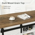 thumbnail image 4 of Homall Retro Hidden Storage Rectangular Wooden Coffee Table, White, 4 of 7