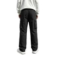 thumbnail image 4 of HaCpiu Men's Heavy Twill Cargo Pants, Loose Straight Leg Tactical Workwear Trousers, Relaxed Multi-Pocket Utility Casual Pants, Black L, 4 of 8