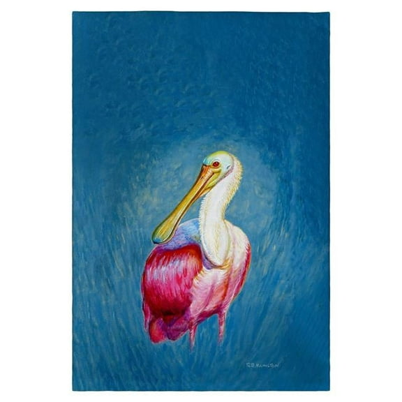 Betsy Drake GT1132 Spoonbill Portrait Guest Towel