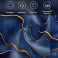 thumbnail image 5 of Navy Blue Marble Cloth Napkins, Modern Golden Geometric Art Washable and Reusable Dinner Napkins Set of 8, Table Napkin for Kitchen Party Birthday Wedding Hotel Housewarming 20"x20", 5 of 8