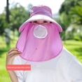 thumbnail image 4 of Guiexla Unisex Sunhat with Detachable Front Cover Face Neck Hollow Mesh Great Breathability Anti UV Sunscreen Long Brim Outdoor Fishing Cycling Gardening Camping Cap, 4 of 7