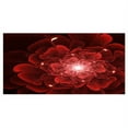 thumbnail image 3 of Designart 'Fractal Flower Clear Red Digital Art ' Floral Canvas Art Print, 3 of 3