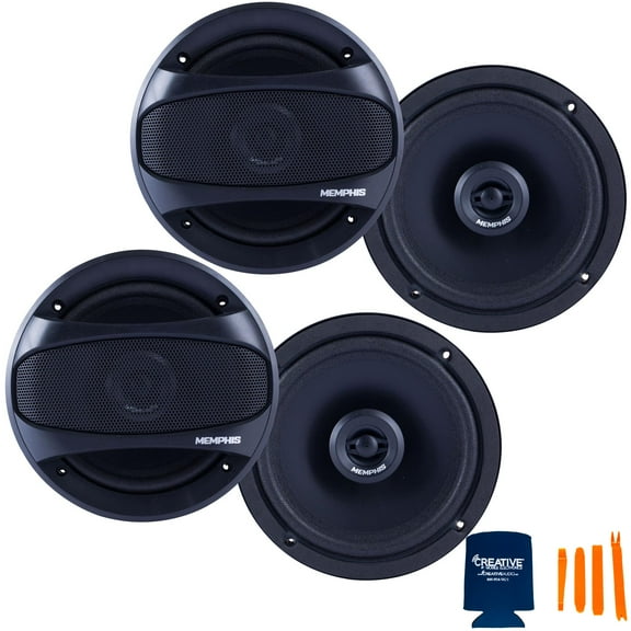 Memphis Audio 2 Pairs of SRX62 Street Reference Series 6.5" Coaxial Speakers