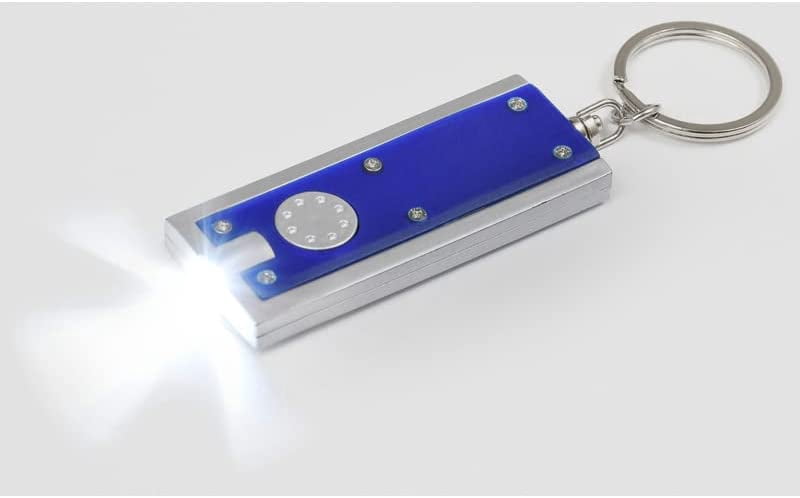 Hillman 5982590 1 in. Dia. Plastic Assorted Color LED Light & Split Ring Key Chain - Pack of 25