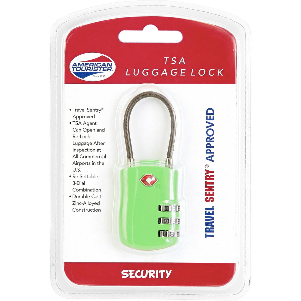 American Tourister American Tourister Resettable 3 Dial and Key