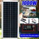 thumbnail image 1 of Cargador de batería de 1000 W, 20 A, 12 V para caravana, barco, camioneta de exterior con controlador, kit de energía solar portátil, 1 of 5
