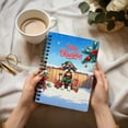 thumbnail image 3 of Merry Christmas Woofmas Xmas Noel Schnauzer Elf Candy Cane Snow Spiral Bound Journal Miniature Schnauzer Dog Lover 5x7in Spiral Notebook - 13017, 3 of 5