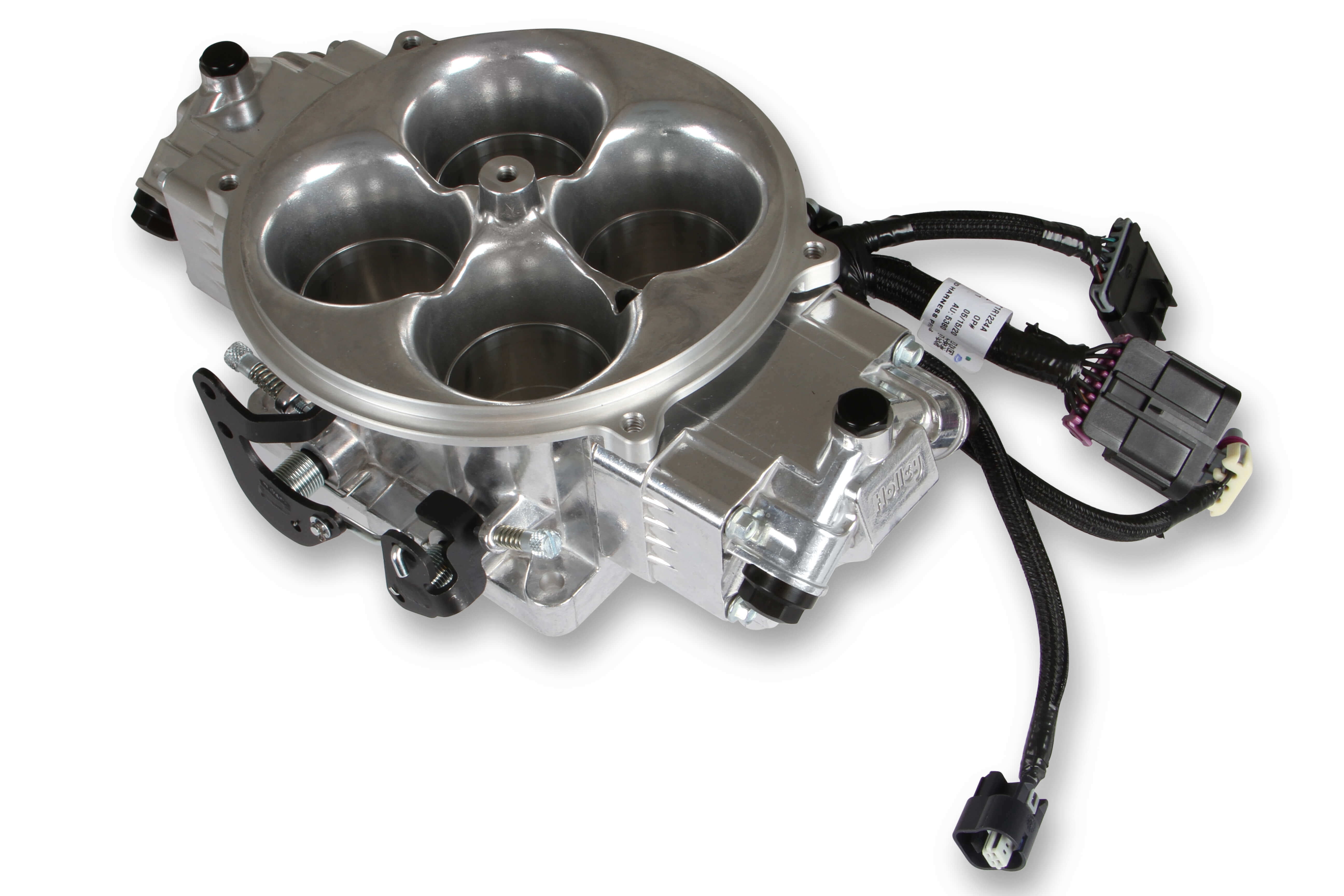 Holley EFI 534-301 Terminator X Stealth 4500 Throttle Body 8 Injectors Shiny