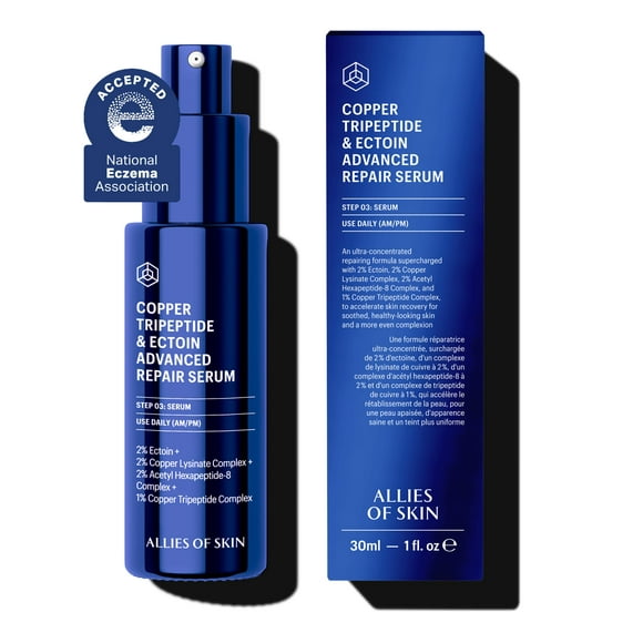 Sérum facial Allies of Skin con tripéptido de cobre y ectoína 30 ml