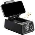 thumbnail image 3 of GARENAS Gifts for Him Her Cell Phone Stand Bluetooth Speakers Cool Tech Kitchen Gadgets Adjustable Phone Holder with LCD Digital Alarm Clock Surround Sound Birthday for Men Women(Black), 3 of 8