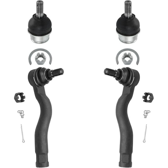 Detroit Axle - Front 4pc Suspension Kit for 08-20 Toyota Sequoia Tundra, 2 Outer Tie Rod Ends 2 Lower Ball Joints 2009 2010 2011 2012 2013 2014 2015 2016 2017 2018 2019 Replacement