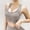 Khaki, variant on Women Heathered Mesh Racerback Sports Bra, U-Neck Yoga Tank Top, Seamless Breathable Workout Bralette, High Elasticity Activewear Underwear (Pink,M)