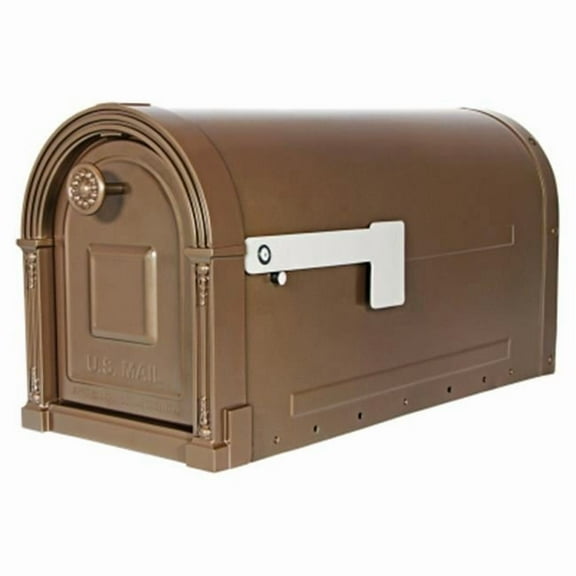 Solar Group  Post Mount Mailbox - Venetian Bronze, Large