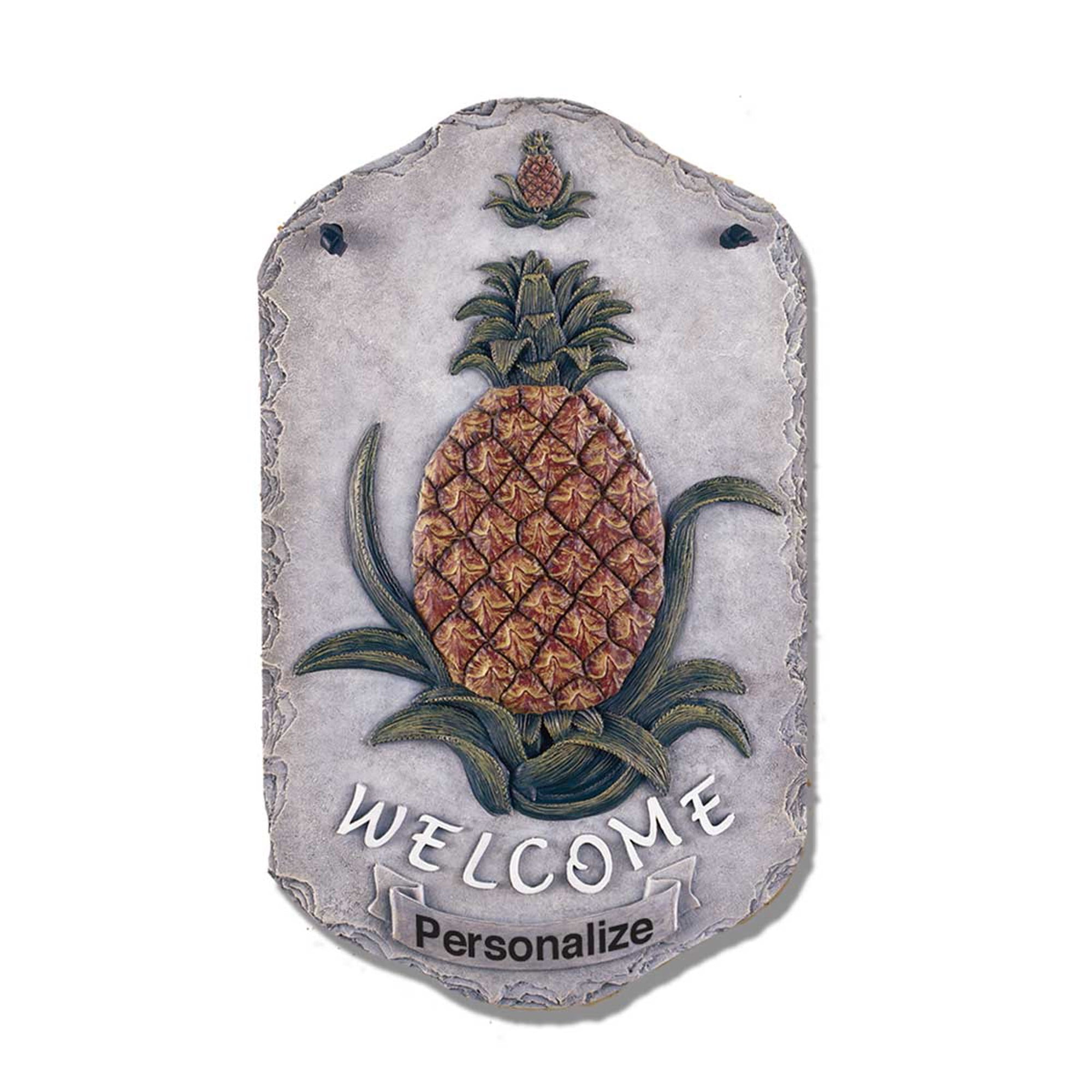Pineapple by Trendy Decor 4U Resin Sculpted Indoor/ Outdoor Plaques