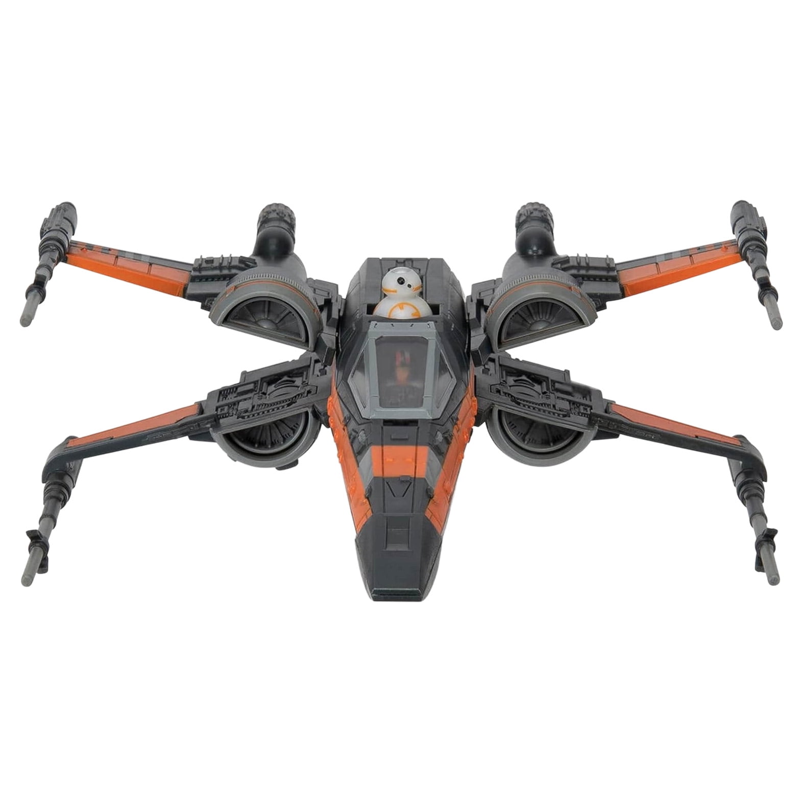 Star Wars Micro Galaxy Squadron Poe Dameron's T-70 X-wing - 5 inch Play Vehicle with Two 1 inch Accessories