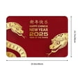 thumbnail image 2 of Año de la serpiente 2025 Feliz Año Nuevo chino 2025 Alfombra de franela Alfombra de baño Alfombra de piso para entrada interior y exterior Alfombras de porche delantero de casa, 2 of 7
