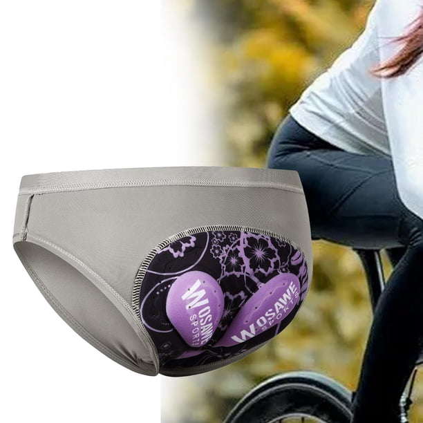 Ropa Interior de Ciclismo para Mujer, Calzoncillos para Bicicleta, Ropa Interior Ligera Y Cómoda, Pantalones Cortos Acolchados 3D para Mujer, Pantalon 2XL
