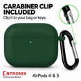 thumbnail image 7 of Entronix Silicone Case for AirPods 5 / 4, Slim Protective Cover with Carabiner, Green, 7 of 7