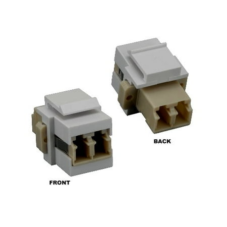 Kentek Fiber optic LC duplex keystone modular jack adapter coupler ...