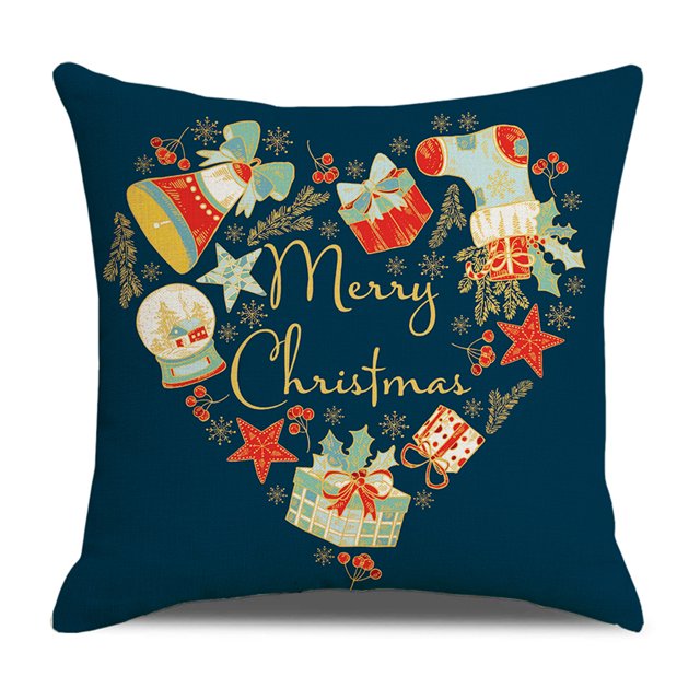 Funda de almohada de tiro de Navidad Funda de cojín con estampado de Navidad Funda de almohada FleinngHoz JD704962734