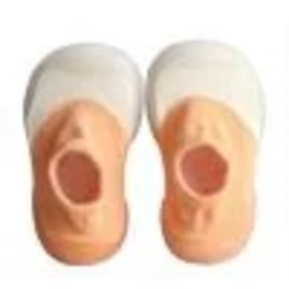 Baby Shoes Socks Non Slip Breathable House Slippers Soft Rubber Sole Boys Girls Lightweight Slip On Sneakers Orange Size 5.5 Infant