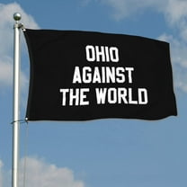 Ohio Against The World Flag Save America Ryan Day Flag Banner with Grommets 3x5Feet Man cave Decor Black