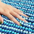 thumbnail image 4 of Fatty Farmer Luxury Bathroom Rug Mat, Extra Soft and Absorbent Microfiber Bath Rugs, Non-Slip Plush Shaggy Bath Carpet, Machine Wash Dry, Bath Mats for Bathroom Floor,（Gradient Dark Blue）, 4 of 5