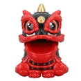 thumbnail image 5 of Wake Lion Ornament Automatic Nodding Bring Fortune Energy Saving Solar Waking Lion for Gift Car Decoration Black, 5 of 5