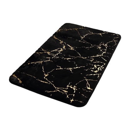 Marbling Bath Mat 16 X 24 Inch Soft Floor Rug Non Slip Water Absorbent Door Mat Shower Rug Machine Washable Bathroom Rug Carpet