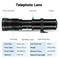 thumbnail image 5 of EF/EF-S 420-800mm F8.3 Telephoto Zoom Lens JINTU Manual Focus for Canon EOS Rebel T8i T7i T7 T6 T6s T6i T3i T2i SL3 SL2 4000D 2000D 5D Mark IV/6D II/7D 90D 80D 70D 60D, 5 of 9