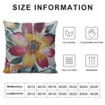 thumbnail image 5 of Chilfamy Dusk Blue Pale Pink Gray White Watercolor Floral Corner Throw Pillow Case Home Decorative Cushion Cover for Sofa Couch Bedding 12x12in, 5 of 5