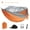 orange and gray, variant on Outdoor Hammock with Mosquito Net, Ultra-Light 210T Nylon, Portable for Hiking & Camping, Includes 2 x 3m Straps & 2 x 6m Mosquito Net Ropes