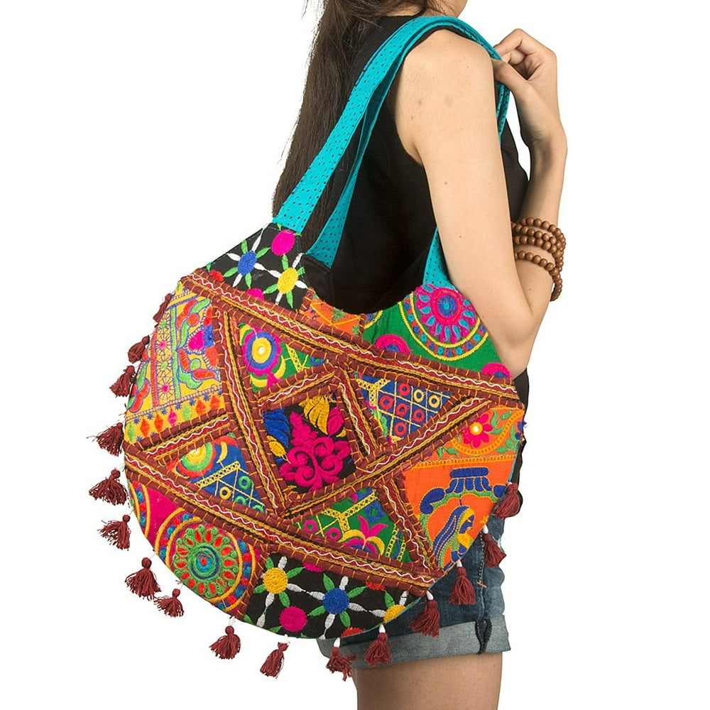 Tribe Azure - Tribe Azure Colorful Handmade Women Tote Shoulder Bag ...