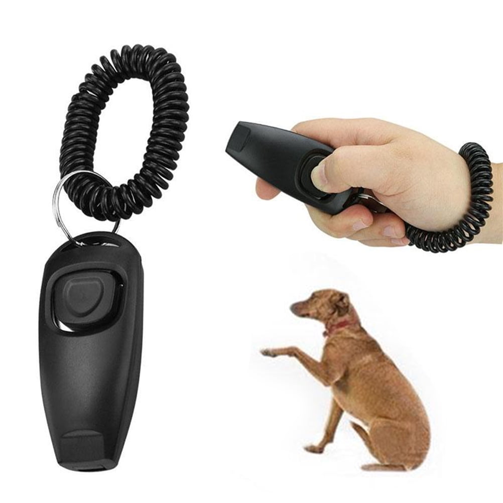 MELLCO 2 in 1 Dog Training Tool, Puppy Training Stick Trainers Tool with 1  Training Clicker Soft Rubber Clapper, Durable and Flexible Dog Training