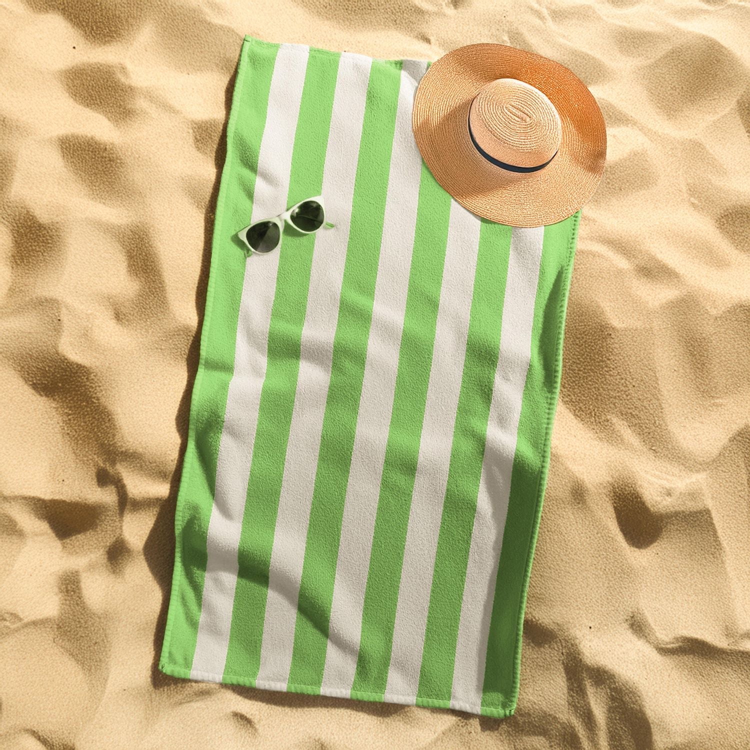 Serviette de plage à rayures Cabana Mainstays
